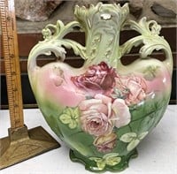 Royal Bayreuth PT Rose Vase with Handles
