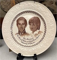 Prince Charles and Princess Diana wedding plate
