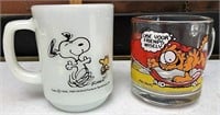 Snoopy & Garfield mugs