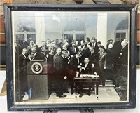 Lyndon Johnson framed photo