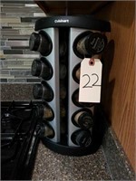 CUISINART ROTATING SPICE RACK W/ SPICES