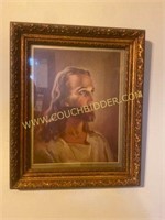 Framed Litho of Jesus