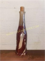 Handmade Pottery Wine Bottle