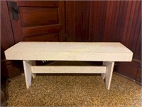 Very nice wooden white bench