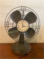 Fan Clock Decor - Decorative only