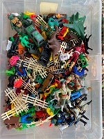 Children's small action figures, toy cars,& more
