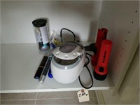 SCALES, JEWELRY CLEANER, FLASHLIGHTS, ETC