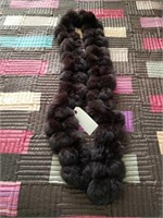 KNOTTED FUR STYLE SCARF
