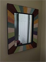 ABSTRACT FRAMED MIRROR