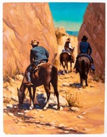 Art Original Oil ‘Riding Horse Canyon’ by Harold L