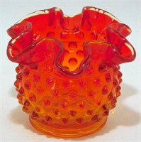 Fenton Orange Hobnail