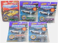 5 Johnny Lightning Cars