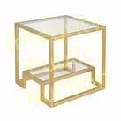 Side Table in Gold Finish 22" x 22" ST0094