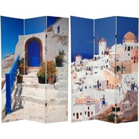 6 ft. Printed 3-Panel Room Divider Can-Greece $129