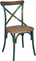 ACME Furniture Chair Walnut & Antique Turquoise