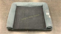 50” X 40” Navy Blue Bolstered Dog Bed