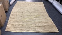 9’ X 6’ Brown Woven Fiber Rug