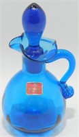 * Vintage Viking Glass Blue Cruet