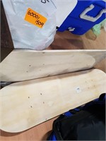 2 Timber Skateboard Planks