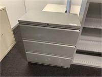 Grey 3 Drawer Suspension Type Filing Cabinet