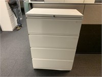 2 Steel 4 Drawer Suspension Type Filing Cabinets