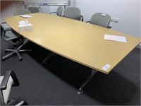 Timber Top Irregular Shaped 3m Boardroom Table