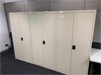 3 Steel 2 Door 1.8m Stationery Cabinets