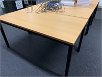 4 Timber Top 1.5m Office Tables