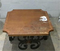 Small Table w/Wrought Iron Base K11B