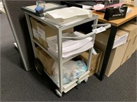 2 Steel 3 Tiered Mobile Library Trolleys