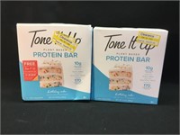 Tone It Up plant based protein bars birthday cake