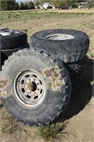 4- Radial TSL Super Swamper Tires with Rims
