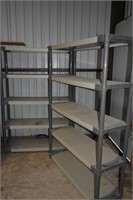 2- Plastic Storage Shelves