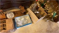 Decanters, Bottles, Glass Insulators, and More