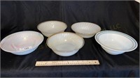 Fire King, Anchor Hocking, and Federal Bowls