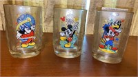 Three Disney McDonalds Millennium Glasses