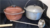 Club and Household Institute Dutch Ovens and a