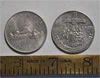 1979, 1984 Canada 1 dollar coins