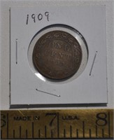 1909 Canada 1 cent coin