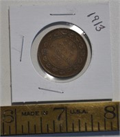 1913 Canada 1 cent coin
