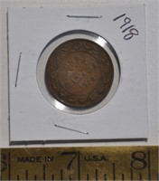 1918 Canada 1 cent coin