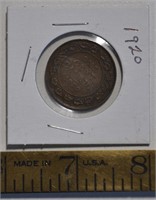 1920 Canada 1 cent coin