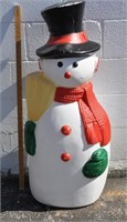 Vintage blow mold snowman - lights up