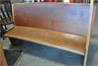 Vintage church pew - info