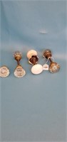 Vintage glass doorknobs
