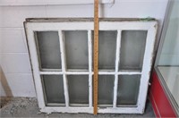 Vintage wood 8-pane window