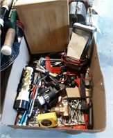 Box lot - Screws, Fluk 77 MultiMeter, tools,