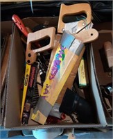 Box lot - Saws & Tools.