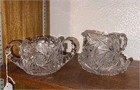 Asst. Fostoria Cut Glass Dishes