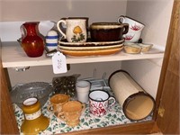 Assorted Pottery, Glassware, etc.